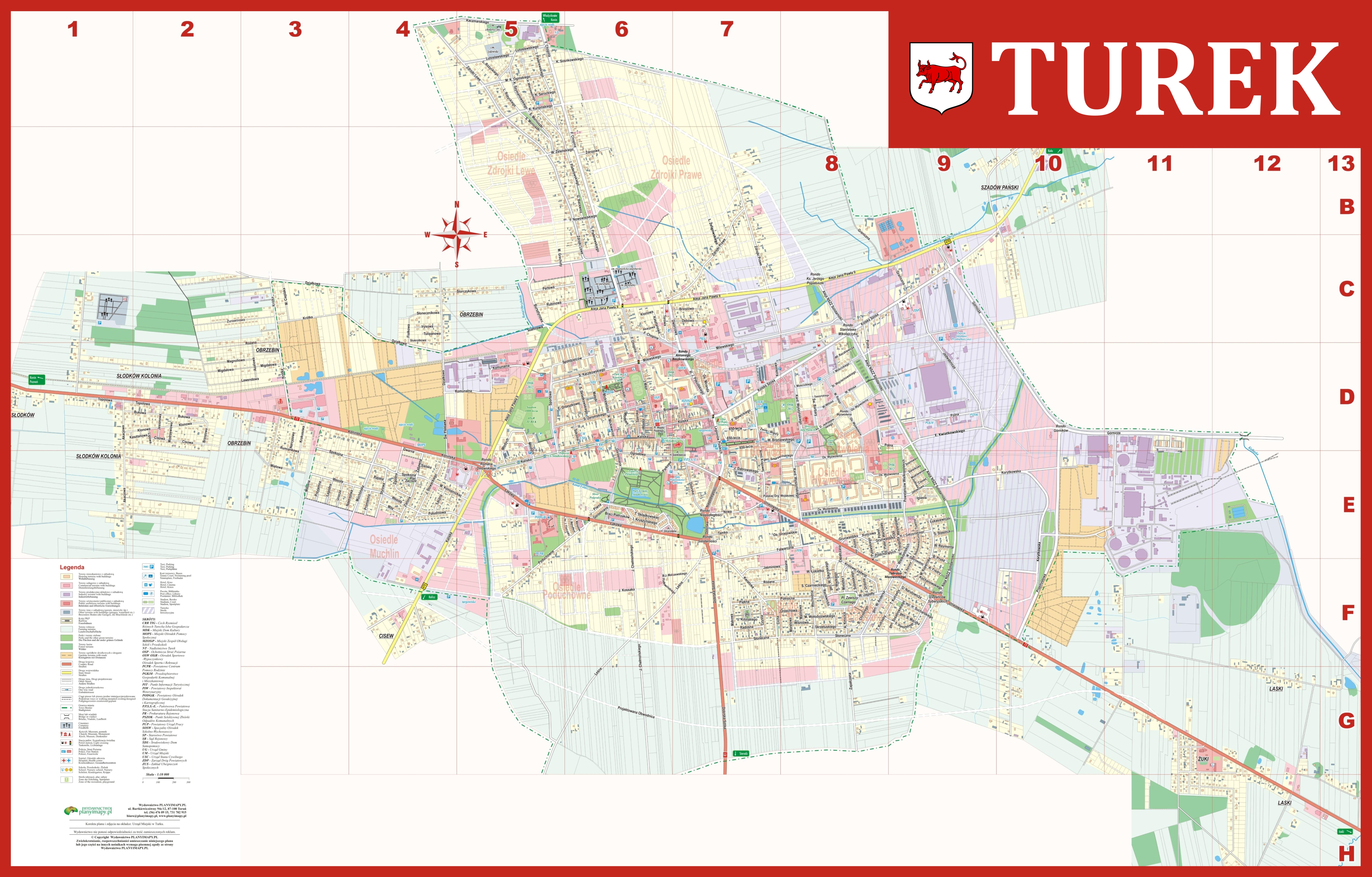 plan miasta turek XII14