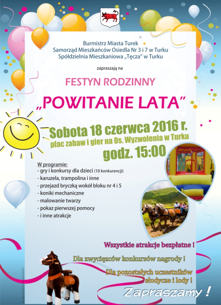 przywitanie lata 2016 plakat