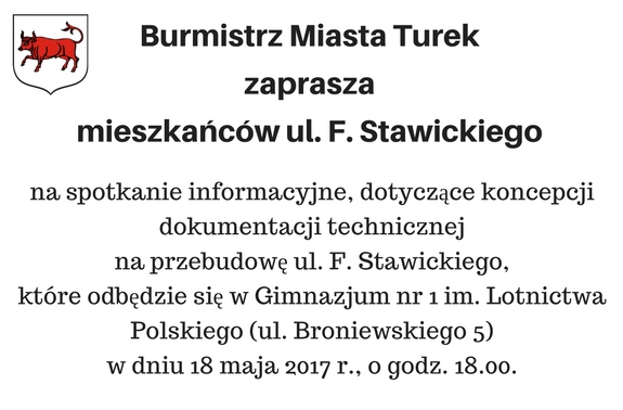 Burmistrz Miasta Turekzaprasza