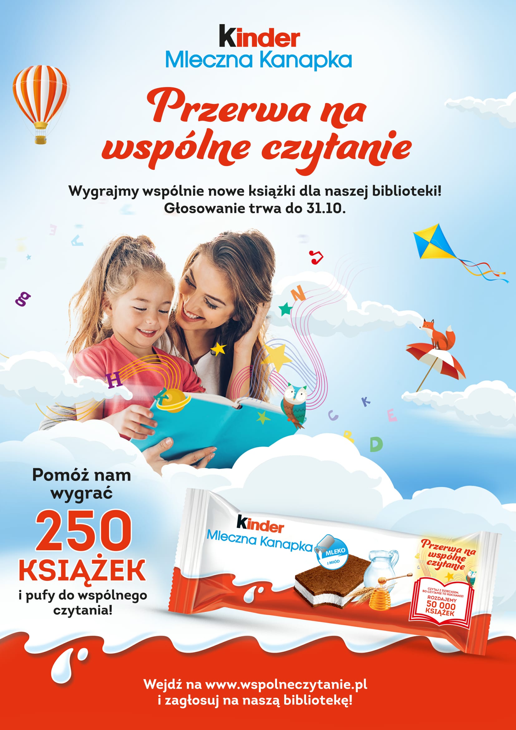 PLAKAT - KINDER-Mleczna kanapka-Wspolne-czytanie-1