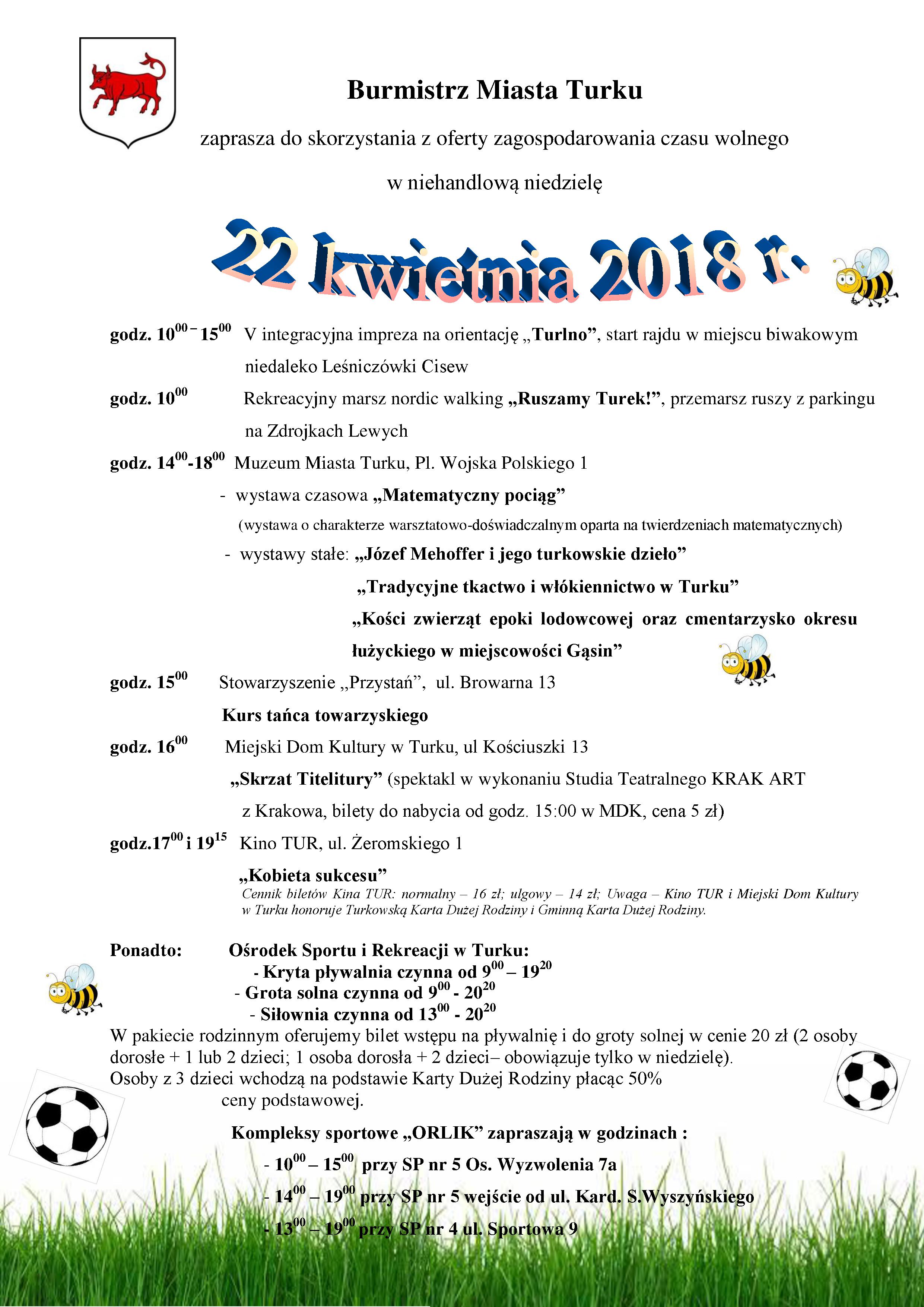 niehandlowa niedziela 22 kwietnia