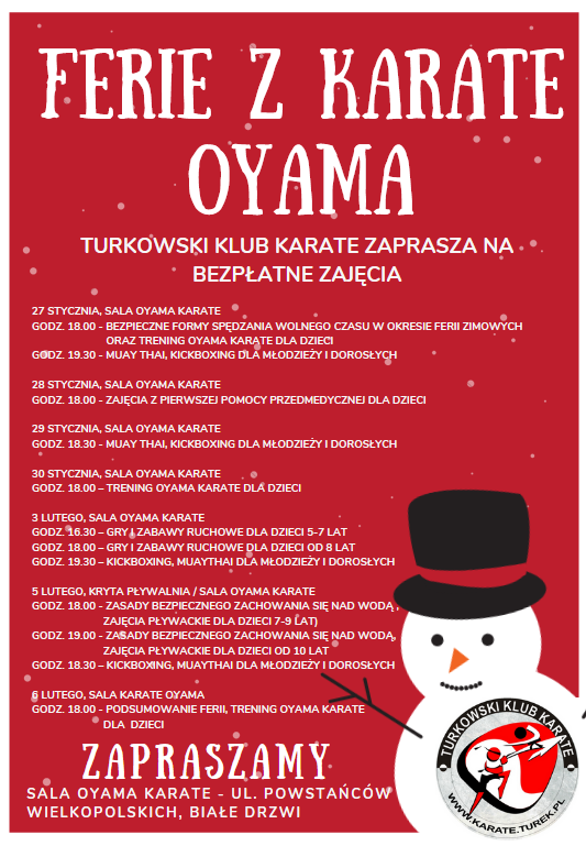 ferie z Oyama Karate