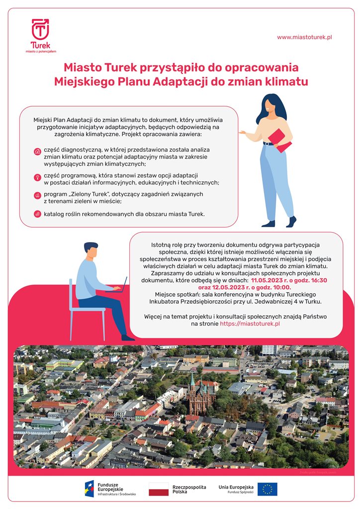 Spotkania konsultacyjne w ramach prac nad miejskim planem adaptacji dla miasta Turek