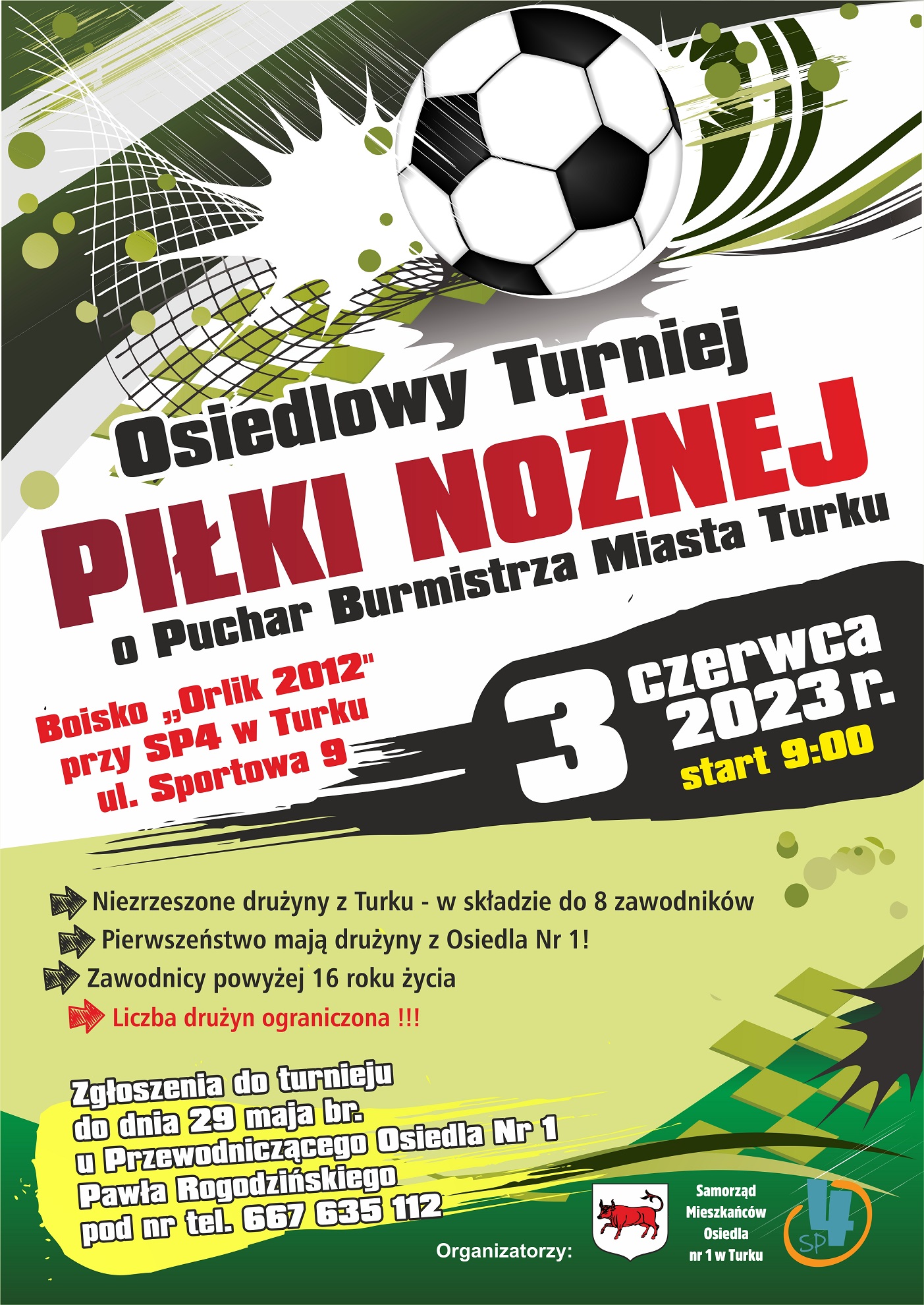 Zaproszenie na osiedlowy turniej piłki nożnej