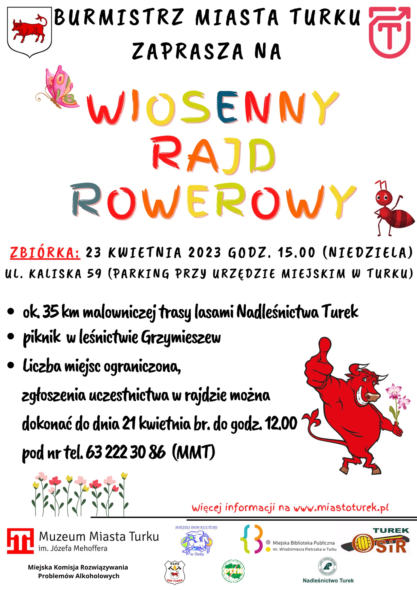 Zapraszamy na Wiosenny Rajd Rowerowy