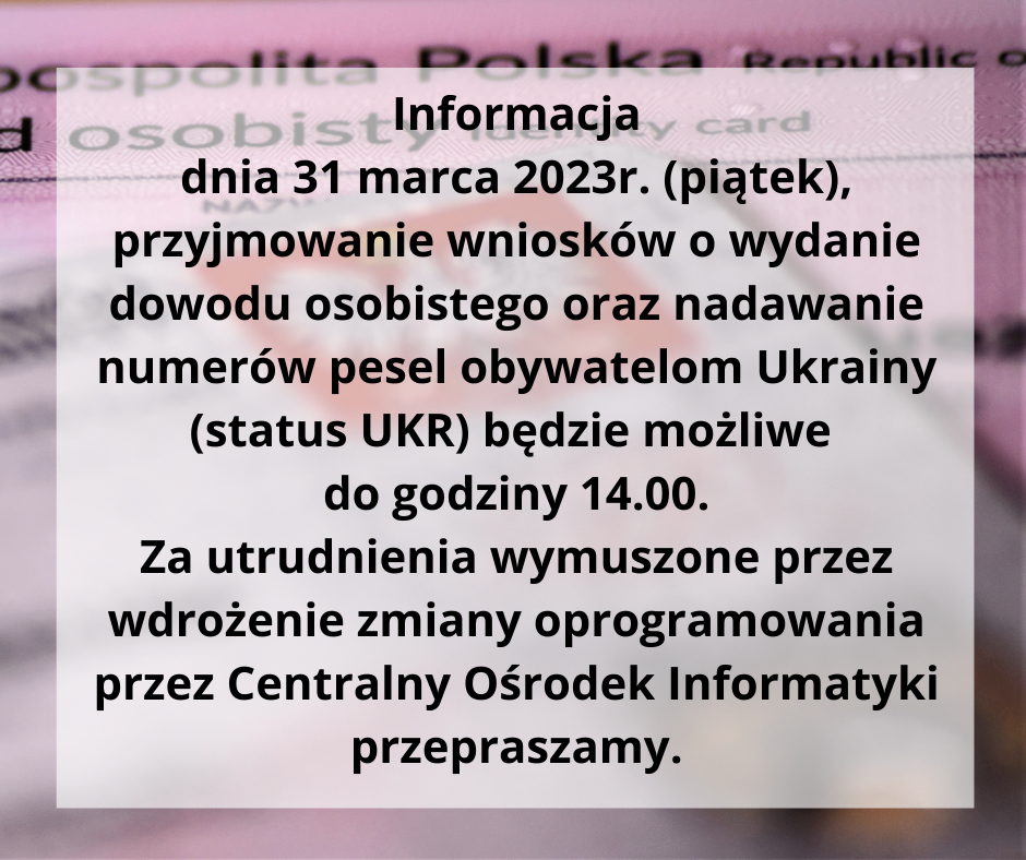 Informacja dnia