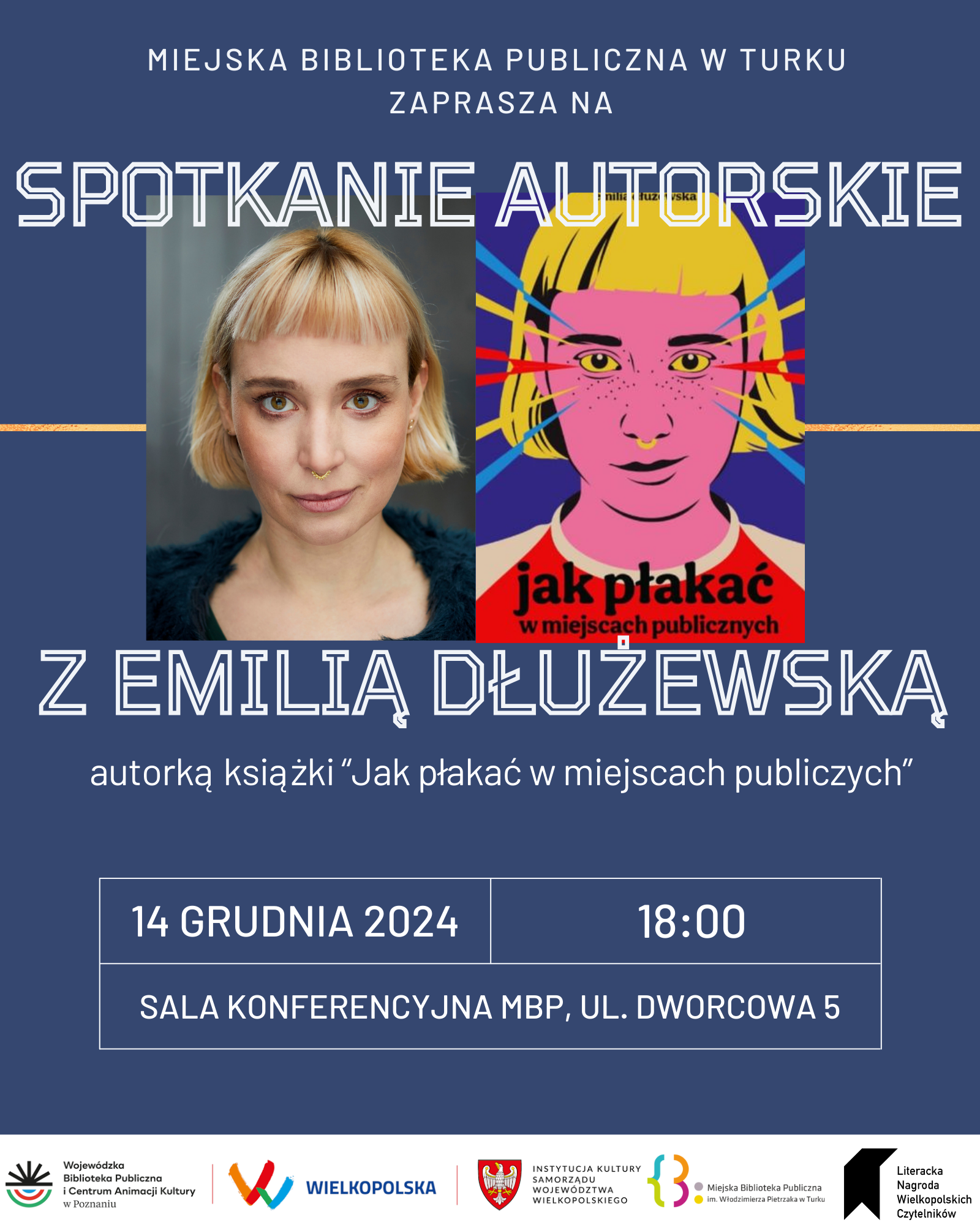 Spotkanie autorskie z Emilią Dłużewską w Turku: Odkryj tajemnice książki „Jak płakać w miejscach publicznych”
