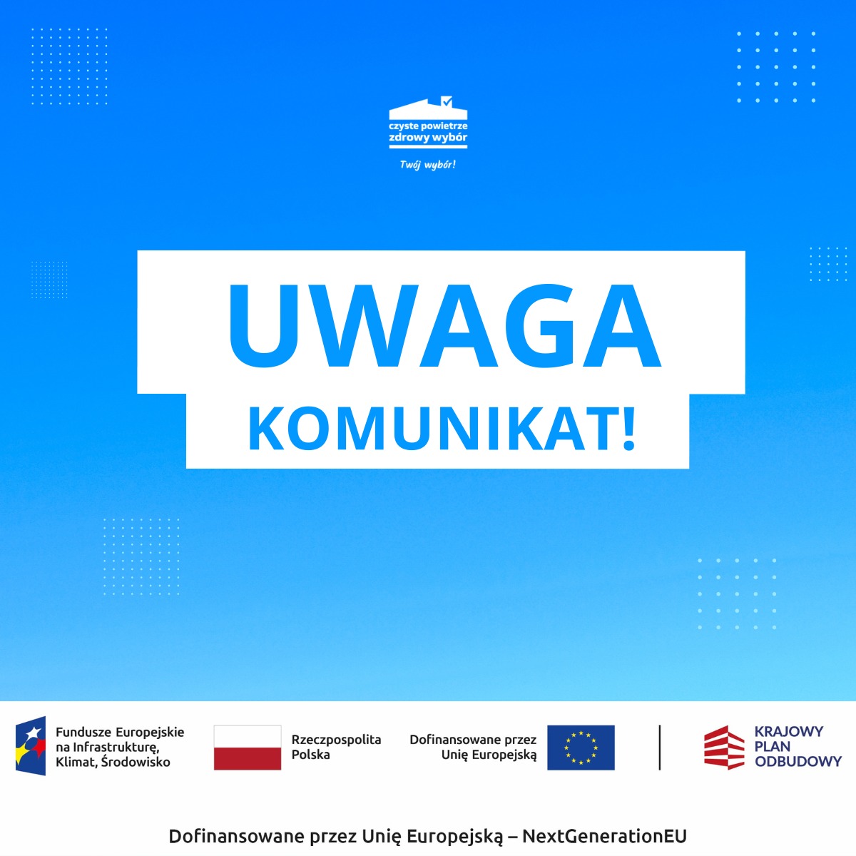 Wstrzymane wnioski do Programu 