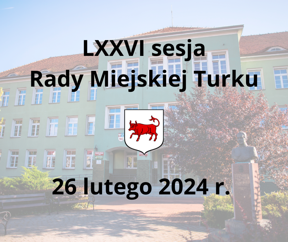Zaproszenie na sesję Rady Miejskiej Turku