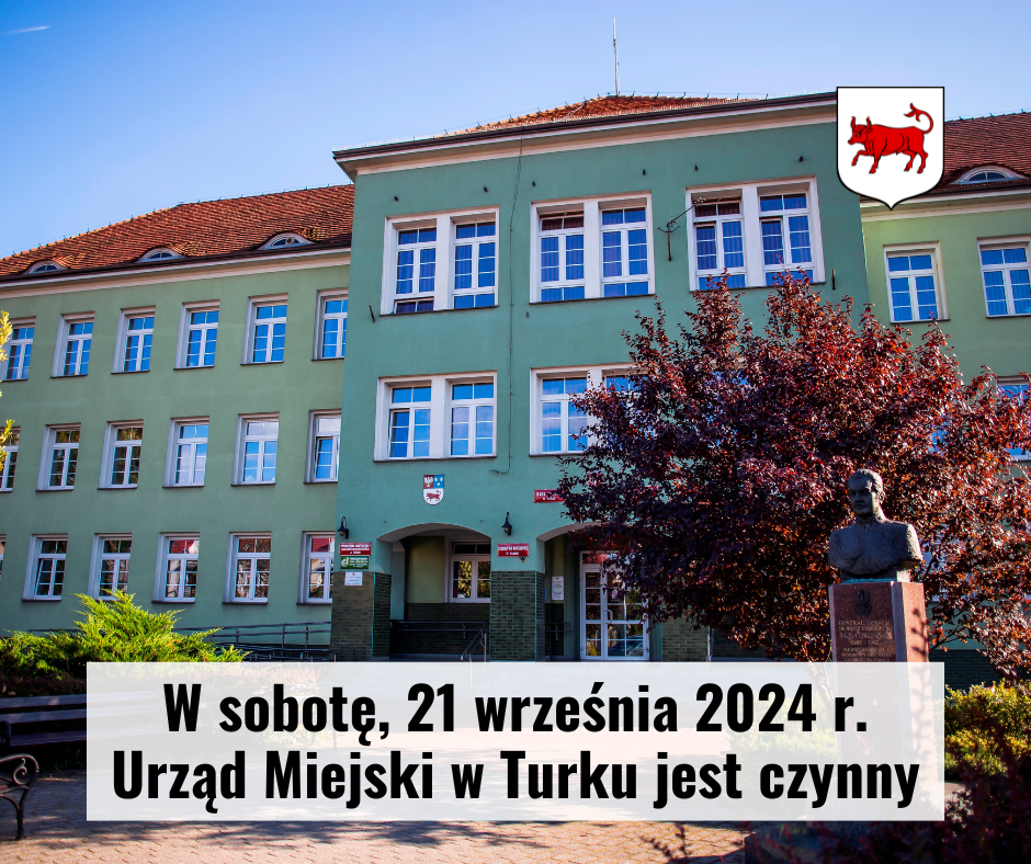 W sobotę zapraszamy do Urzędu Miejskiego w Turku