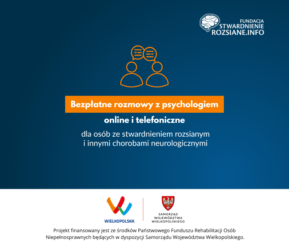 Wsparcie psychologiczne dla osób z chorobami neurologicznymi z województwa wielkopolskiego