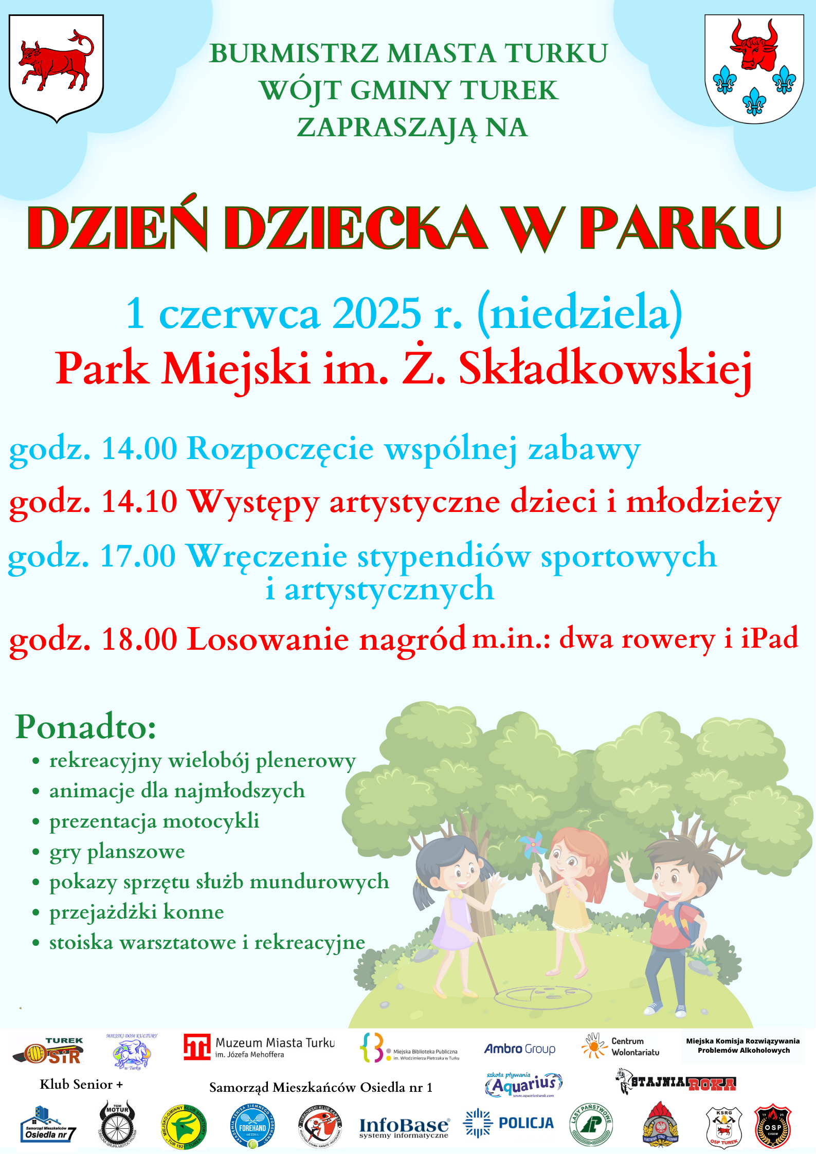 Dzień Dziecka w parku miejskim