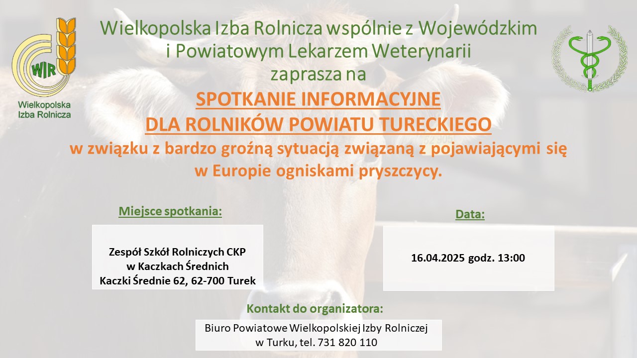 Spotykanie informacyjne dotyczące pryszczycy