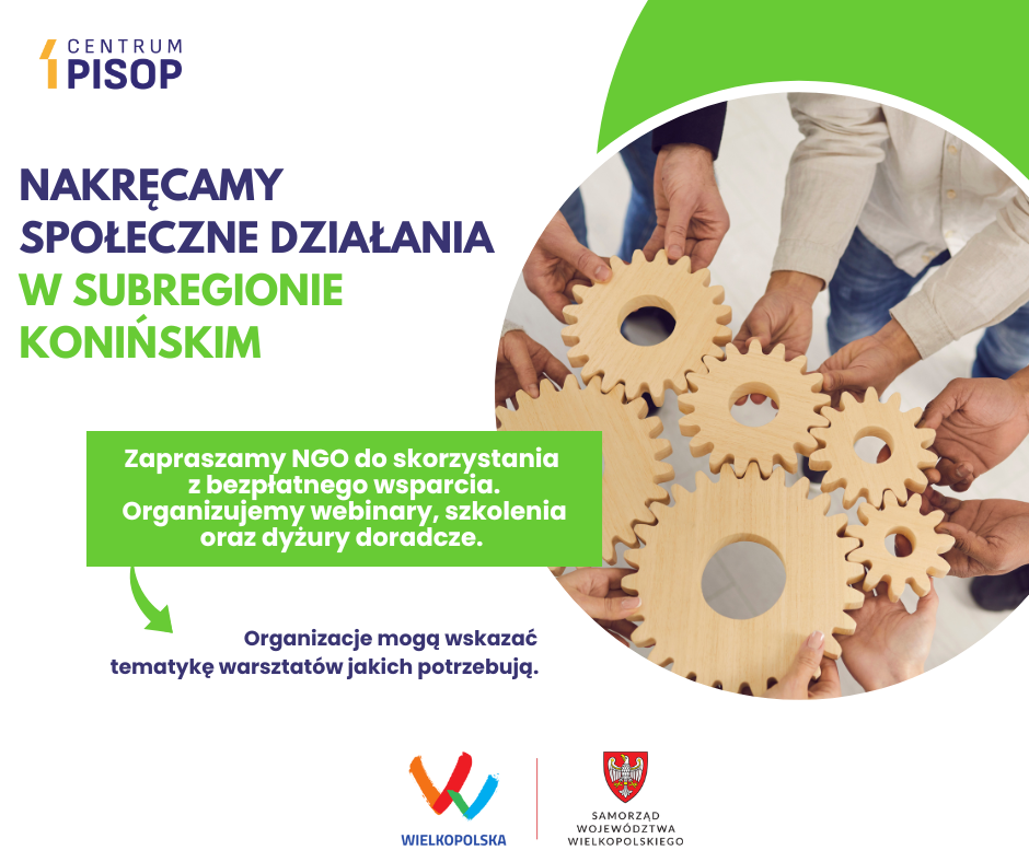 Stowarzyszenie Centrum Promocji i Rozwoju Inicjatyw Obywatelskich PISOP zaprasza do współpracy organizacje pozarządowe 