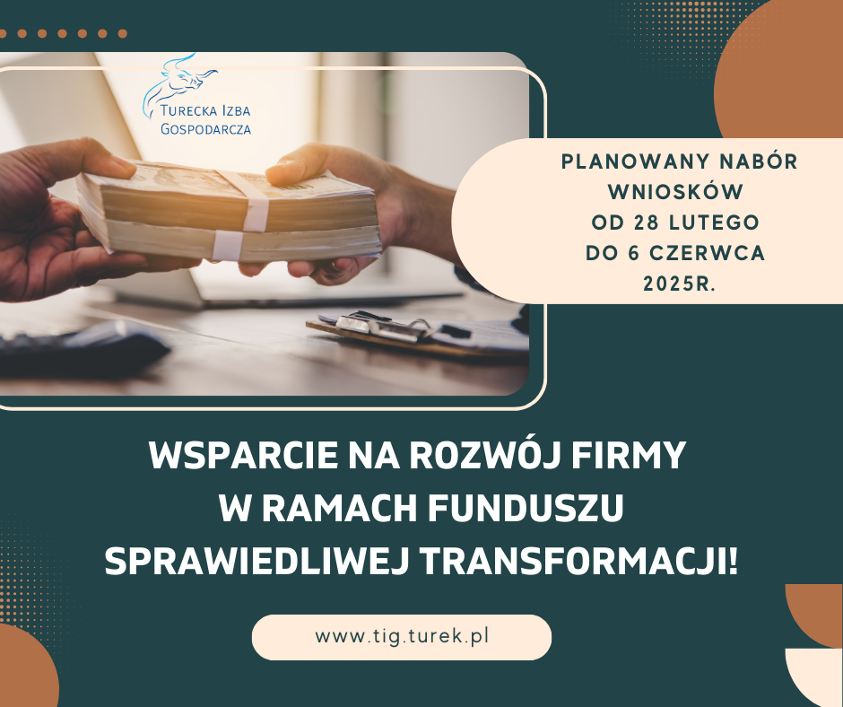 Zdobądź wsparcie na rozwój swojej firmy w ramach Funduszu Sprawiedliwej Transformacji!