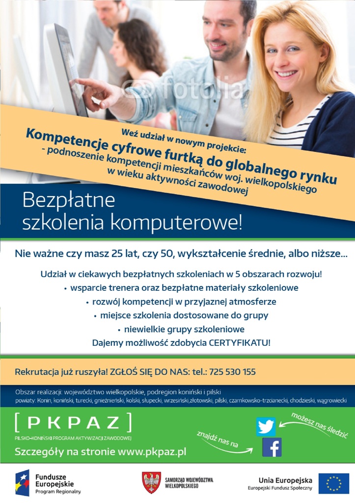 plakat szkolenie komputerowe