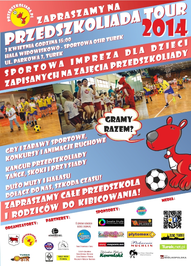 EVENT PLAKAT PRZEDSZKOLIADA 2014 TUREK