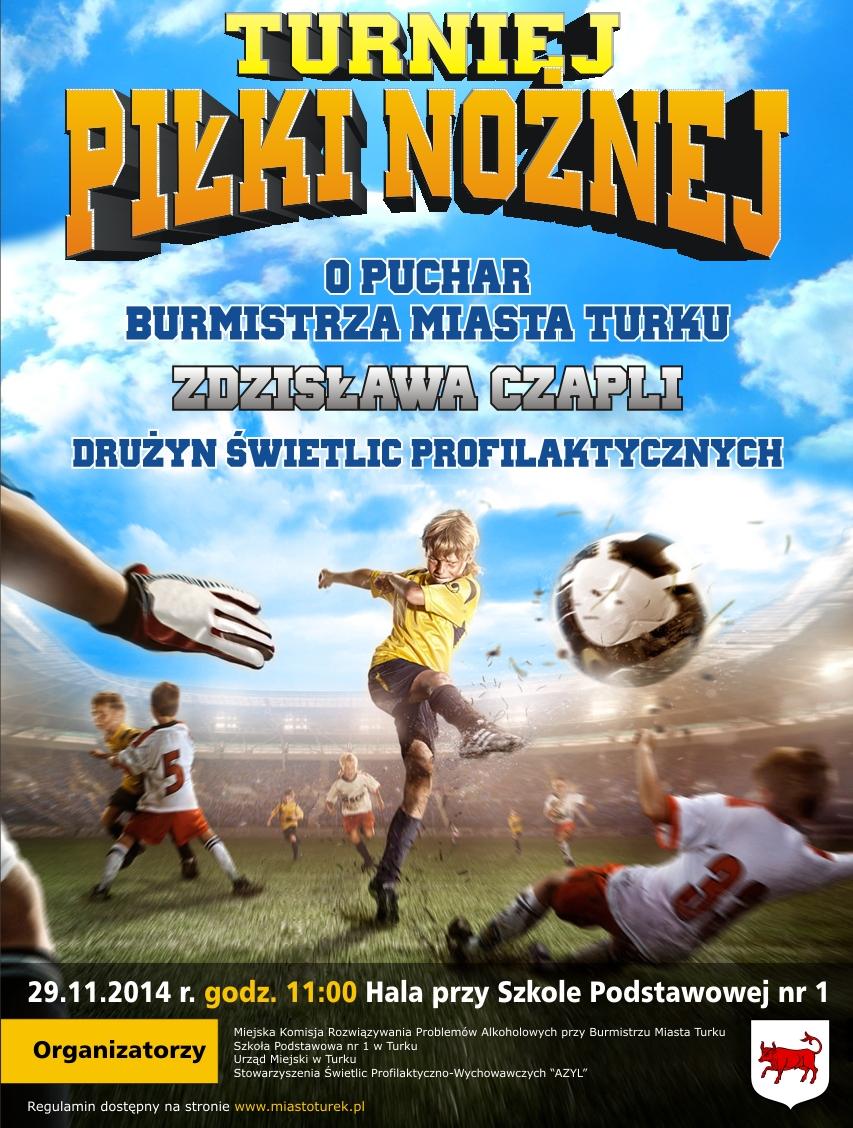 miasto turek - fabiańska - plakat A3 - turniej piłki nożnej - wersja 3