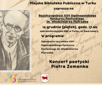 Plakat A2 Biesiada Poetycka (Post na Facebooka)